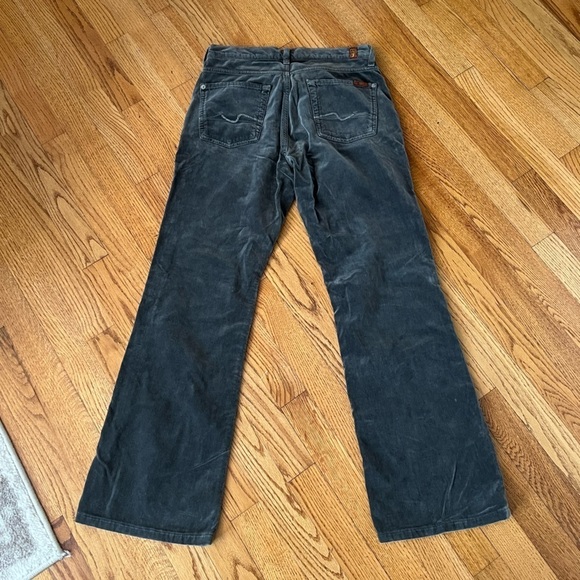 7 FOR ALL MANKIND Womens Bootcut Suede Soft Grey Size 30 Pants Boho - Picture 4 of 6